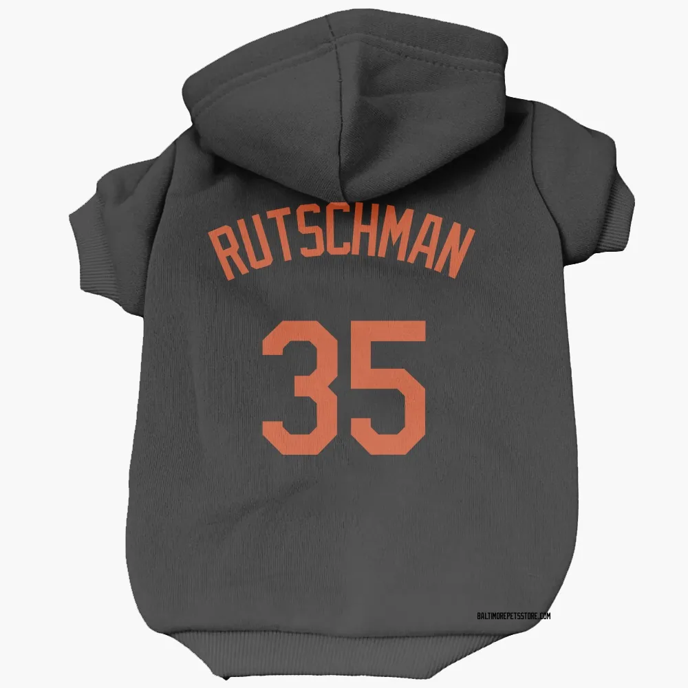 Baltimore Orioles Adley Rutschman Black Pet Hoodie for Dog & Cat