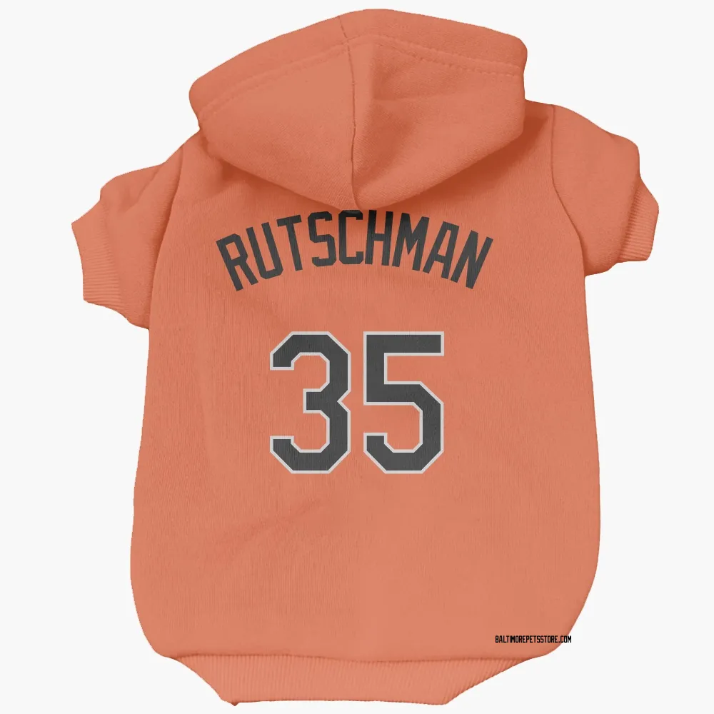 Baltimore Orioles Adley Rutschman Orange Pet Hoodie for Dog & Cat