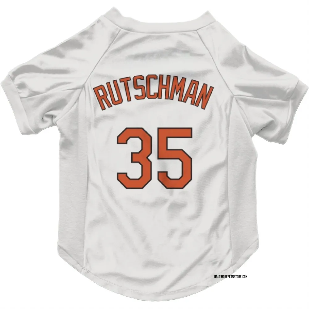 Baltimore Orioles Adley Rutschman White Pet Jersey for Dog & Cat