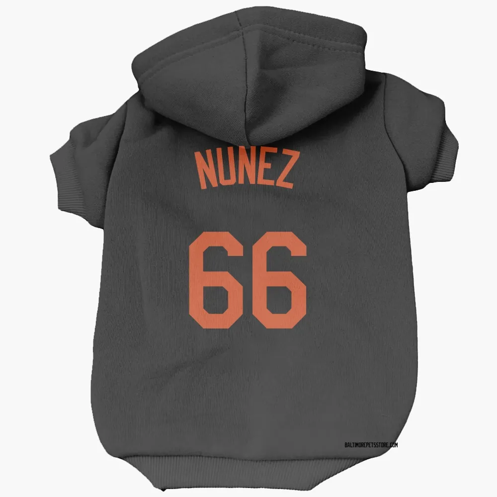 Baltimore Orioles Anthony Nunez Black Pet Hoodie for Dog & Cat