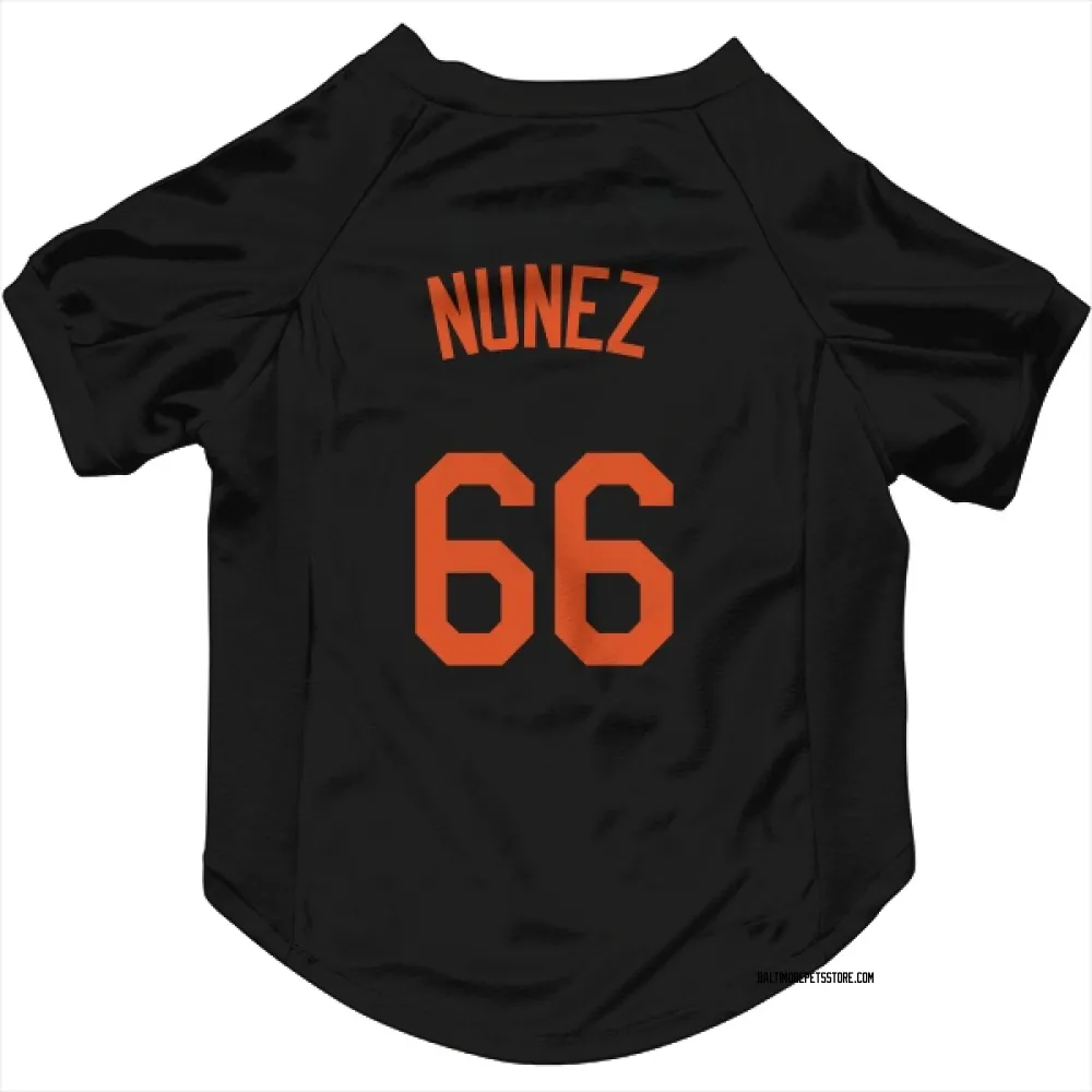 Baltimore Orioles Anthony Nunez Black Pet Jersey for Dog & Cat