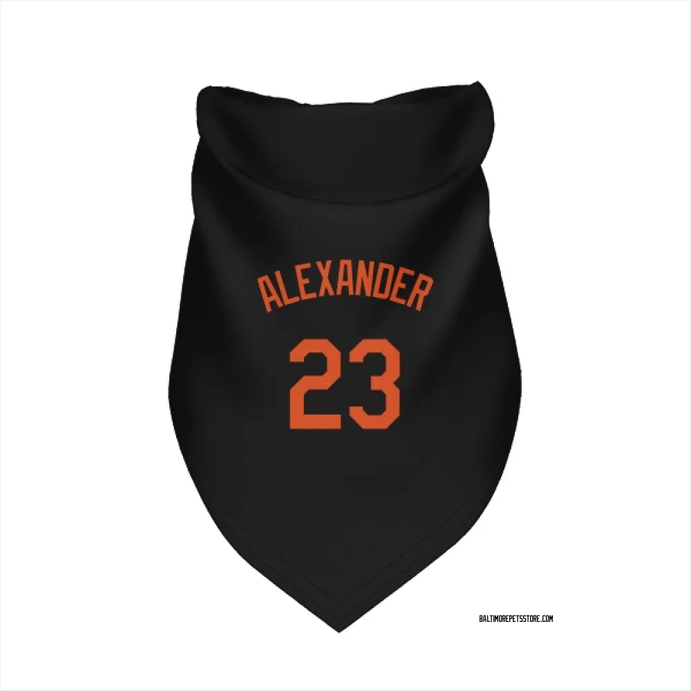 Baltimore Orioles Blaze Alexander Black Pet Bandana for Dog & Cat