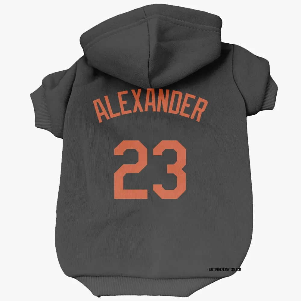 Baltimore Orioles Blaze Alexander Black Pet Hoodie for Dog & Cat