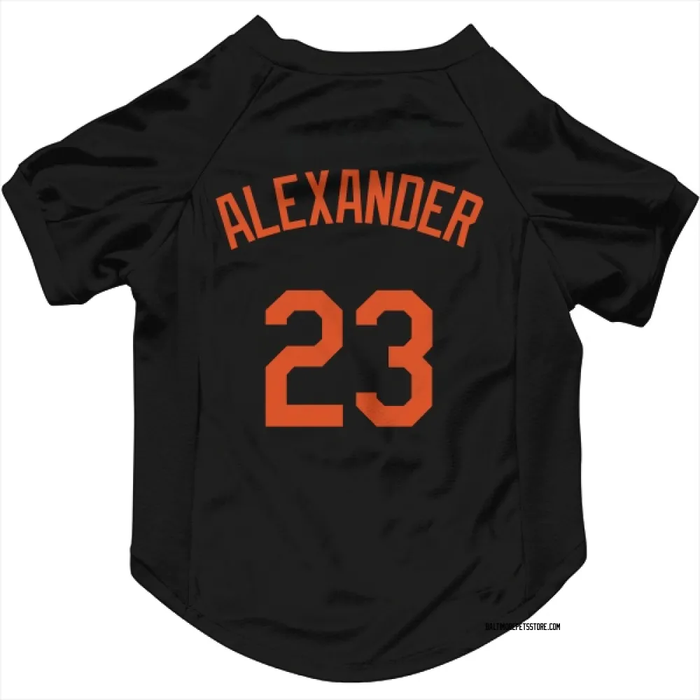 Baltimore Orioles Blaze Alexander Black Pet Jersey for Dog & Cat