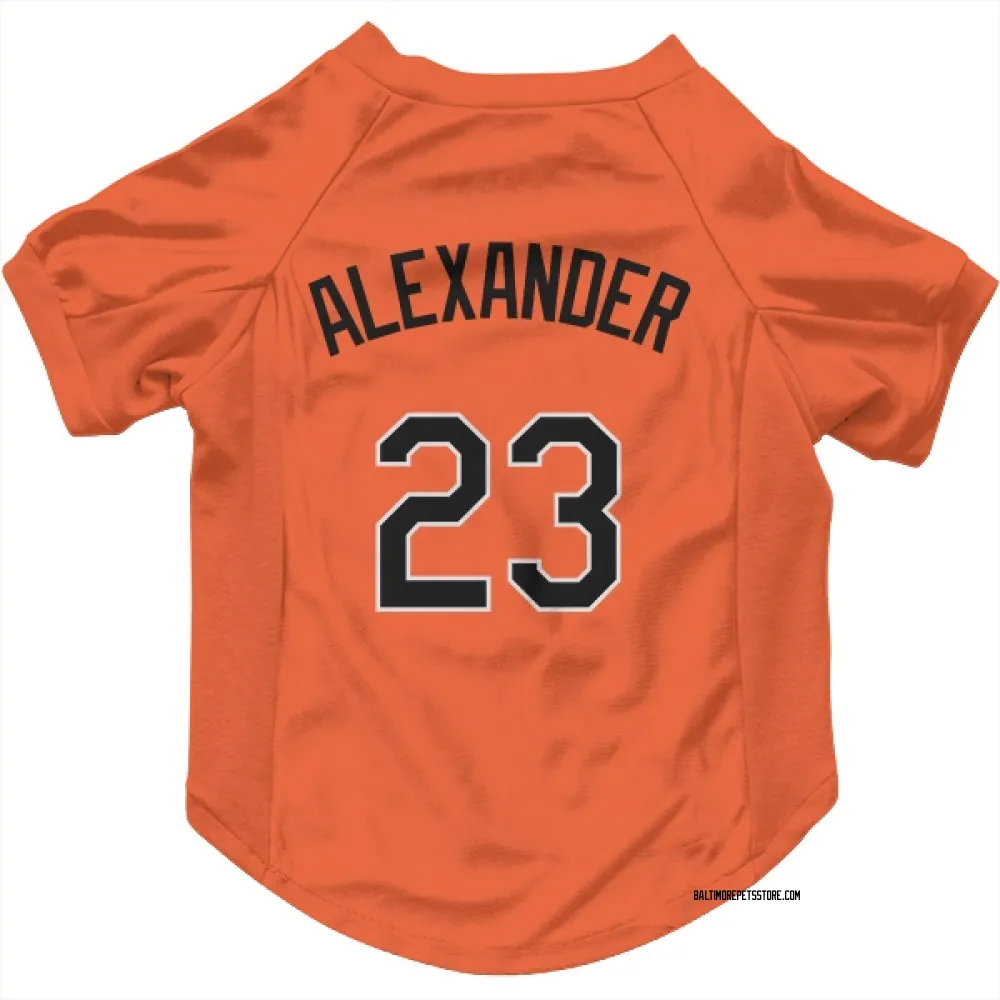 Baltimore Orioles Blaze Alexander Orange Pet Jersey for Dog & Cat