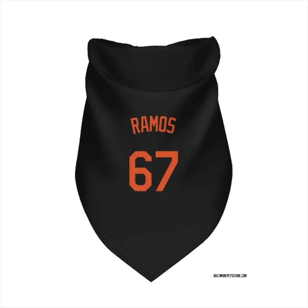 Baltimore Orioles Bryan Ramos Black Pet Bandana for Dog & Cat