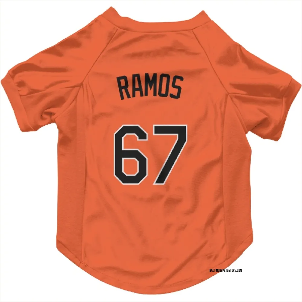 Baltimore Orioles Bryan Ramos Orange Pet Jersey for Dog & Cat