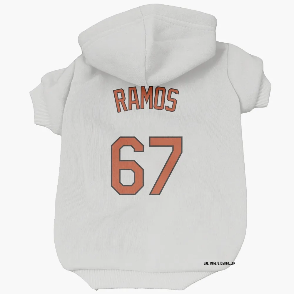 Baltimore Orioles Bryan Ramos White Pet Hoodie for Dog & Cat