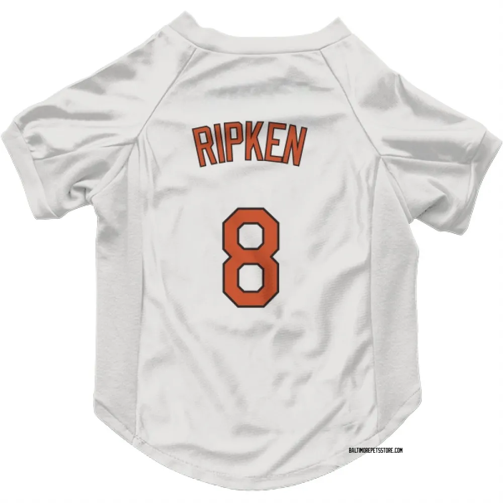Baltimore Orioles Cal Ripken White Pet Jersey for Dog & Cat