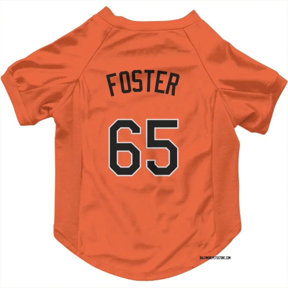 Baltimore Orioles Cameron Foster Orange Pet Jersey for Dog & Cat