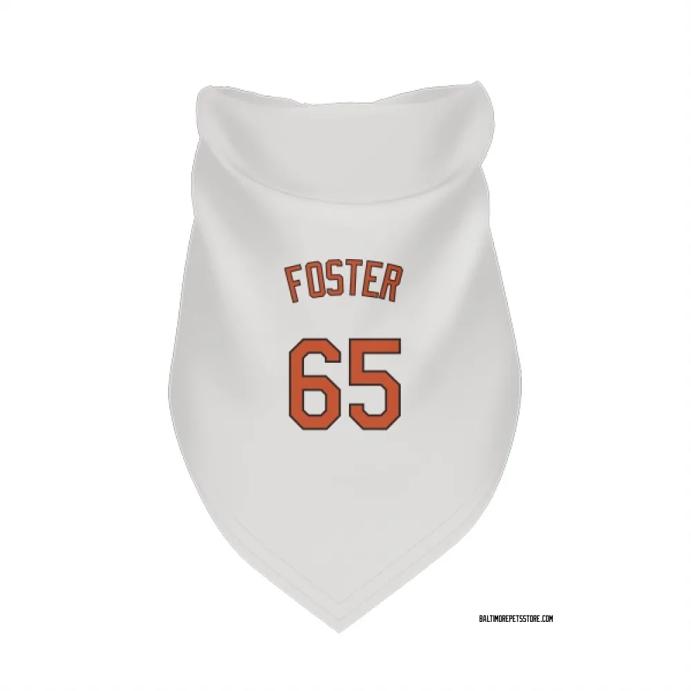Baltimore Orioles Cameron Foster White Pet Bandana for Dog & Cat