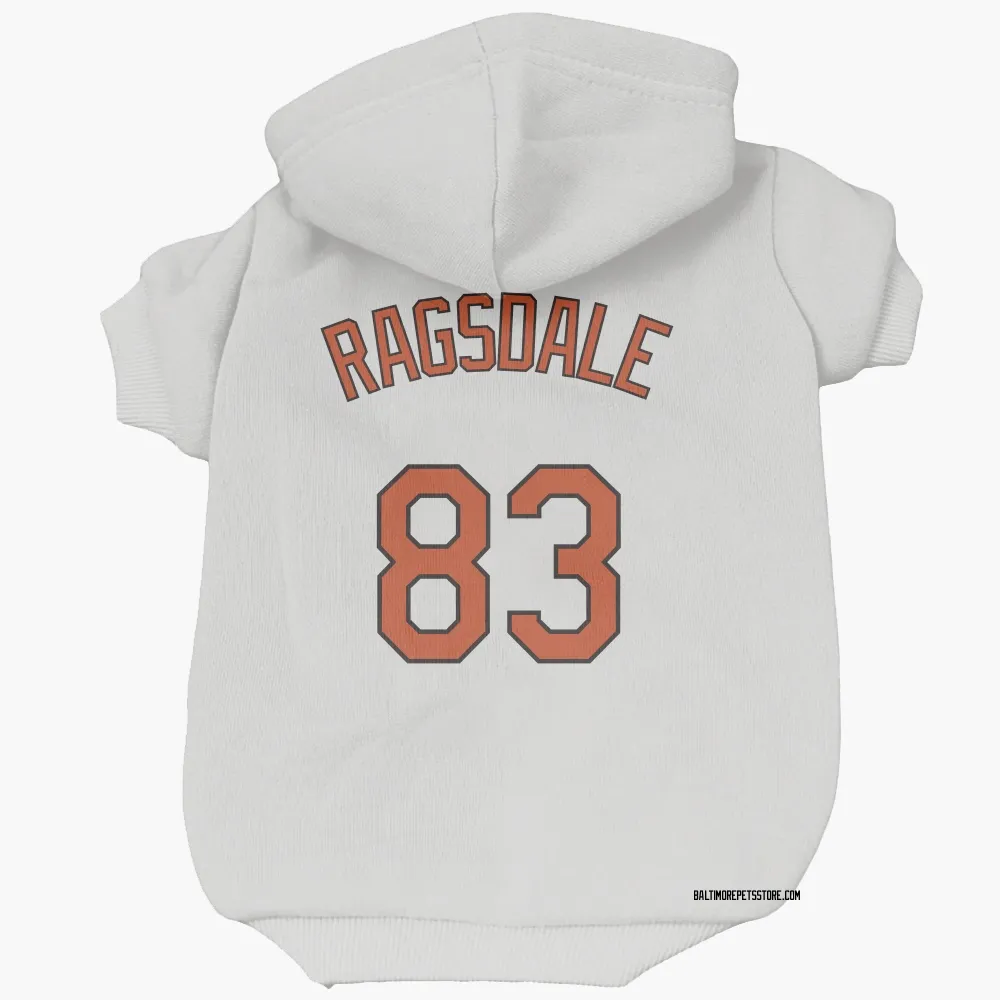 Baltimore Orioles Carson Ragsdale White Pet Hoodie for Dog & Cat