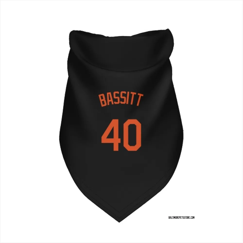 Baltimore Orioles Chris Bassitt Black Pet Bandana for Dog & Cat
