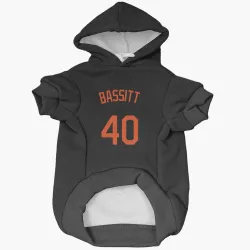 Baltimore Orioles Chris Bassitt Black Pet Hoodie for Dog & Cat
