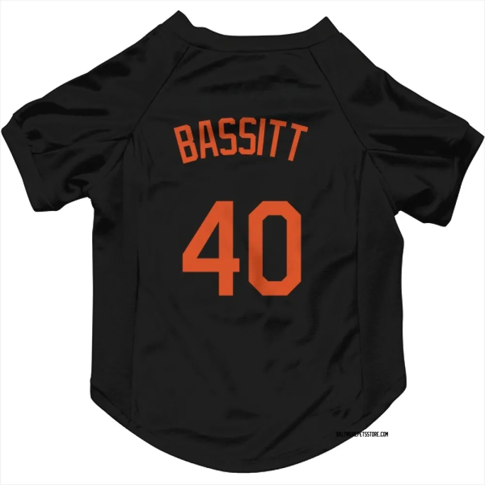 Baltimore Orioles Chris Bassitt Black Pet Jersey for Dog & Cat