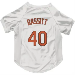 Baltimore Orioles Chris Bassitt White Pet Jersey for Dog & Cat