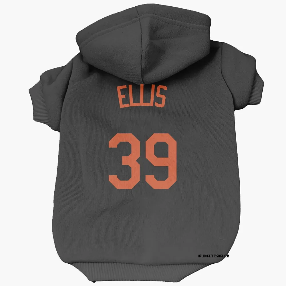 Baltimore Orioles Chris Ellis Black Pet Hoodie for Dog & Cat
