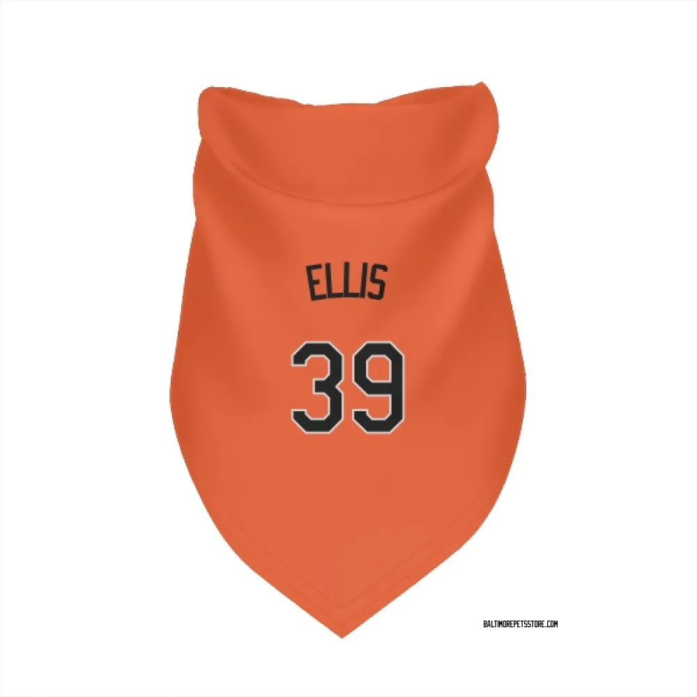 Baltimore Orioles Chris Ellis Orange Pet Bandana for Dog & Cat