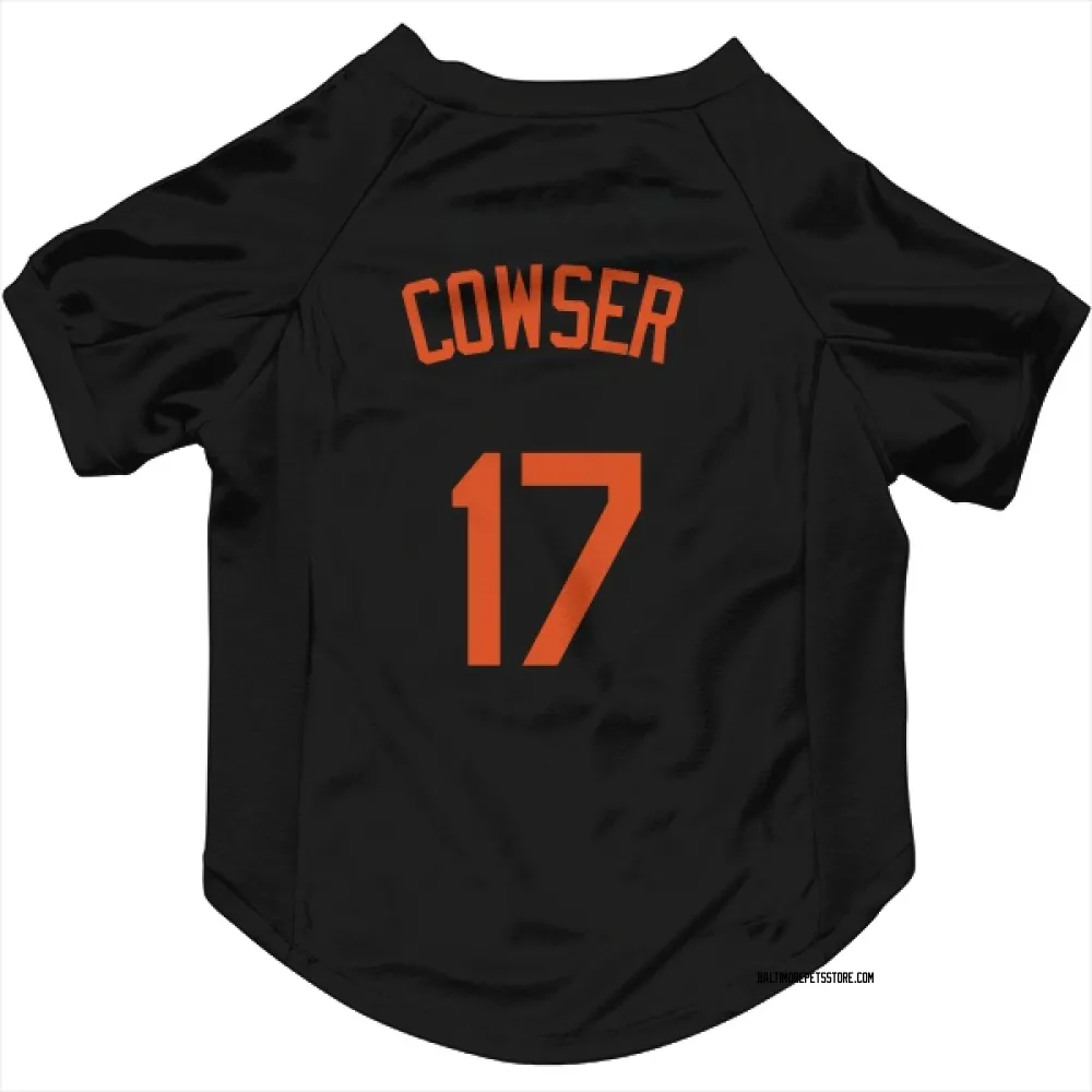 Baltimore Orioles Colton Cowser Black Pet Jersey for Dog & Cat