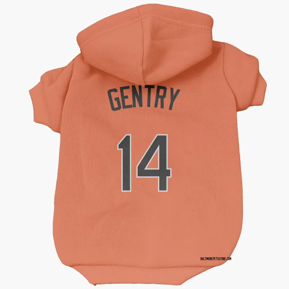Baltimore Orioles Craig Gentry Orange Pet Hoodie for Dog & Cat