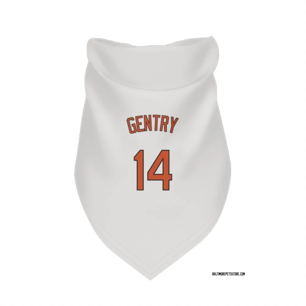 Baltimore Orioles Craig Gentry White Pet Bandana for Dog & Cat