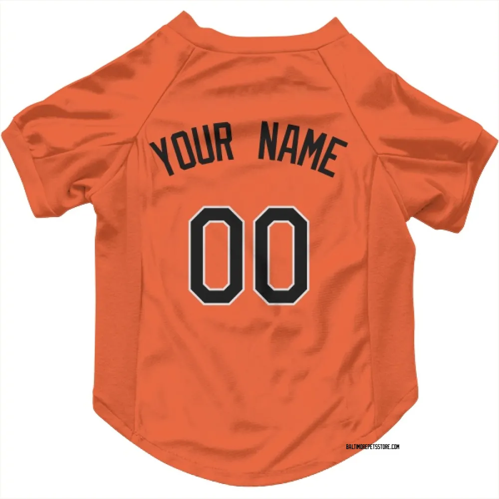Baltimore Orioles Custom Orange Pet Jersey for Dog & Cat