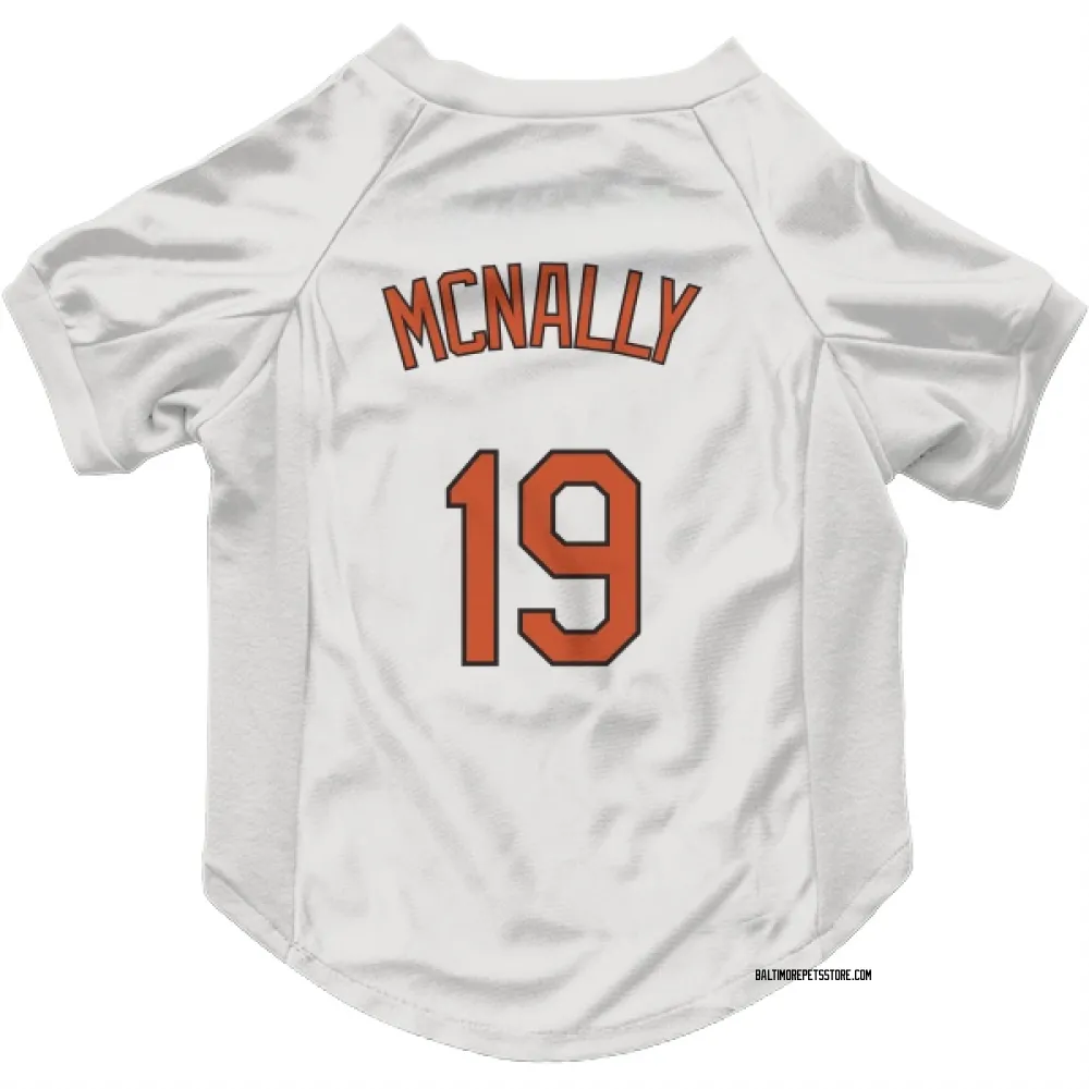 Baltimore Orioles Dave Mcnally White Pet Jersey for Dog & Cat