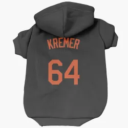 Baltimore Orioles Dean Kremer Black Pet Hoodie for Dog & Cat