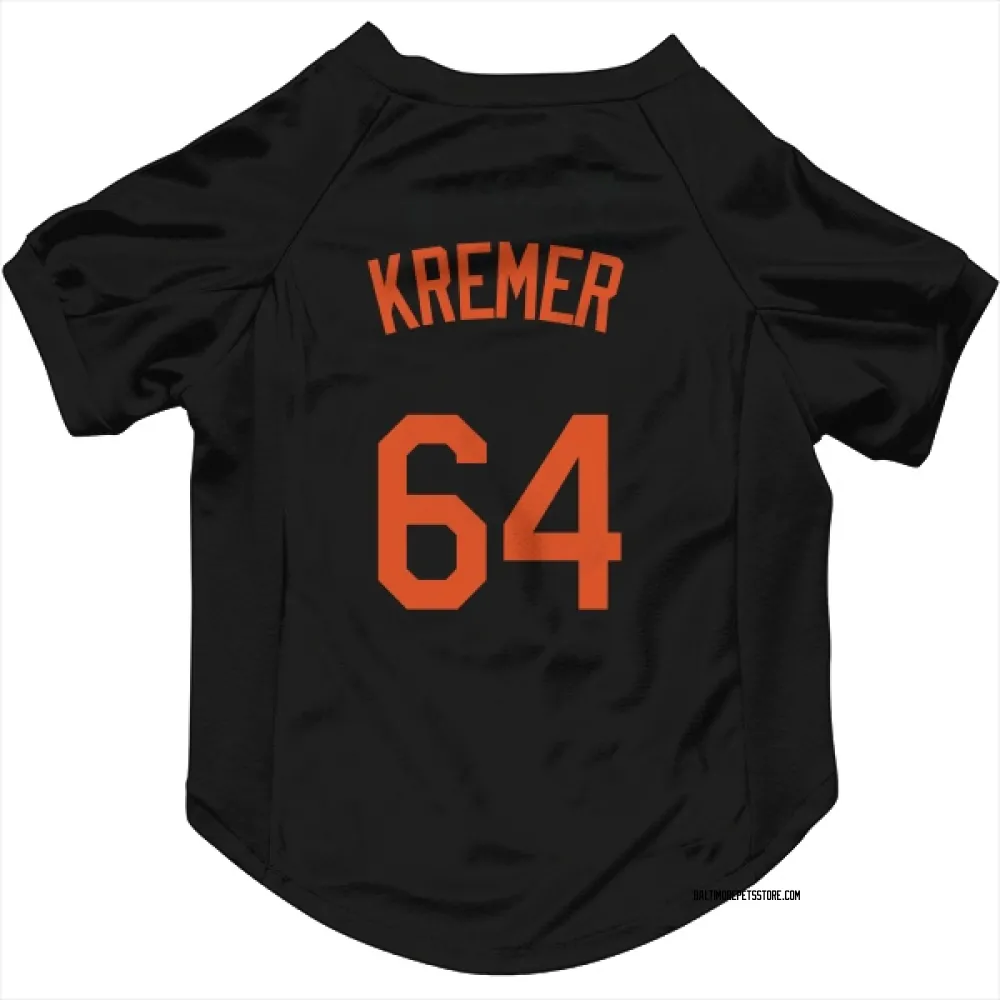 Baltimore Orioles Dean Kremer Black Pet Jersey for Dog & Cat