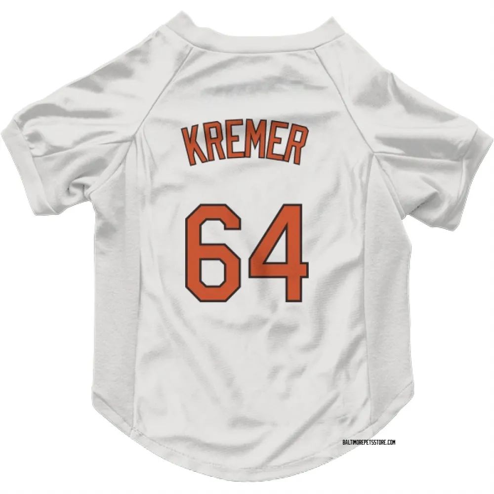 Baltimore Orioles Dean Kremer White Pet Jersey for Dog & Cat