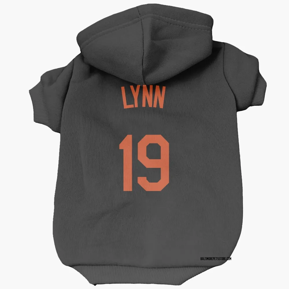 Baltimore Orioles Fred Lynn Black Pet Hoodie for Dog & Cat