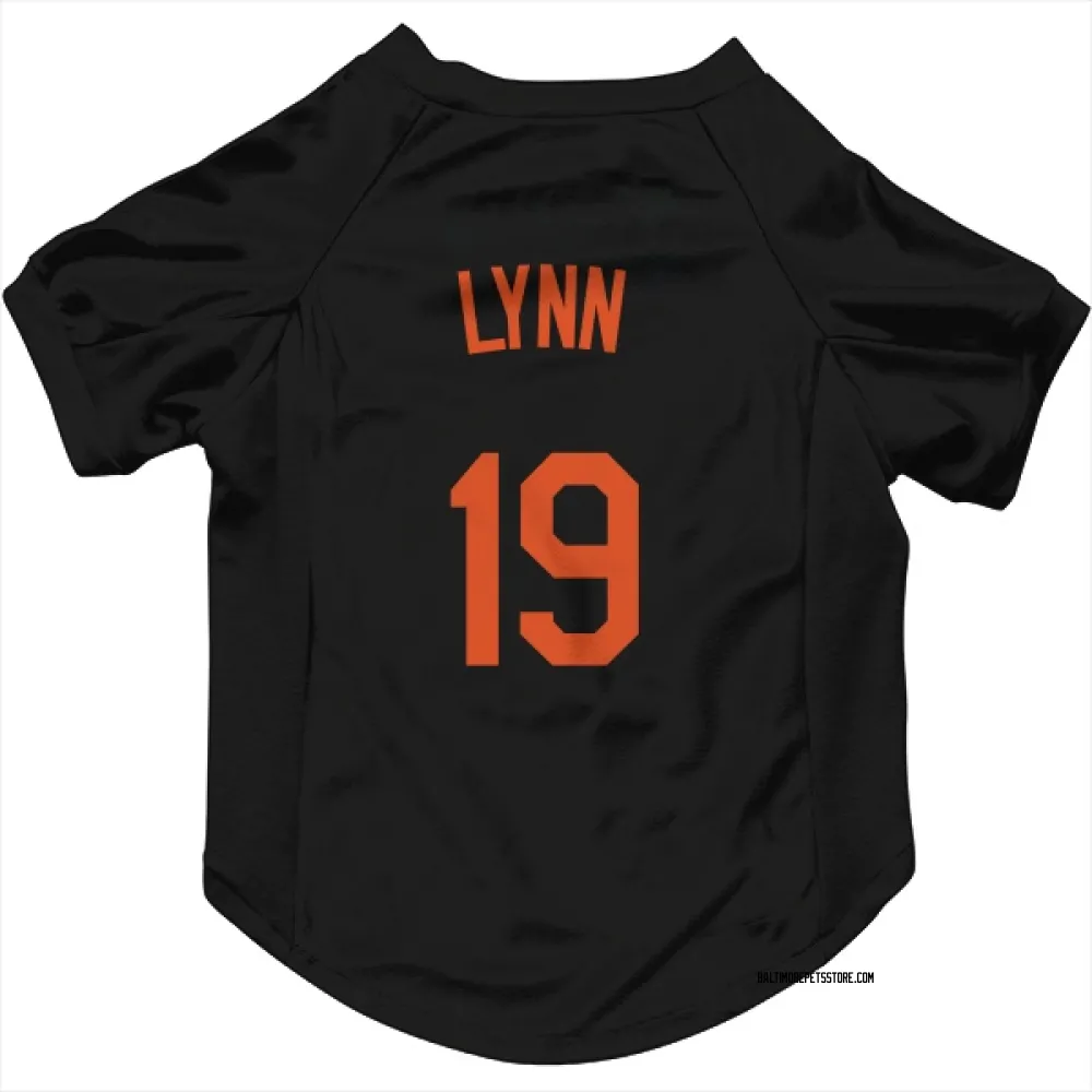 Baltimore Orioles Fred Lynn Black Pet Jersey for Dog & Cat