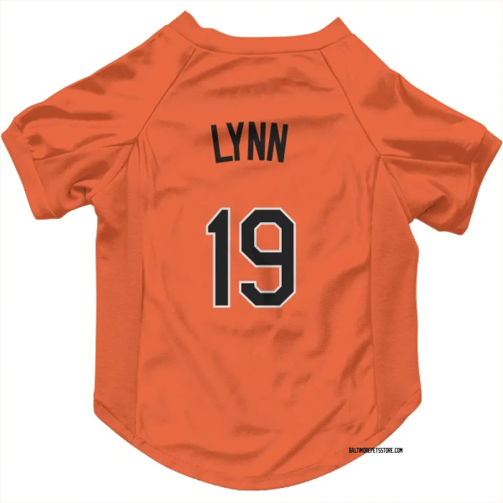 Baltimore Orioles Fred Lynn Orange Pet Jersey for Dog & Cat