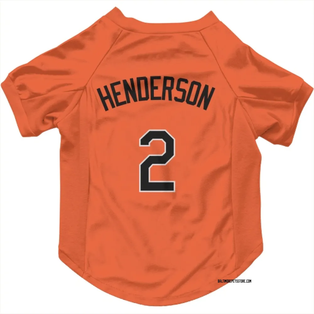 Baltimore Orioles Gunnar Henderson Orange Pet Jersey for Dog & Cat