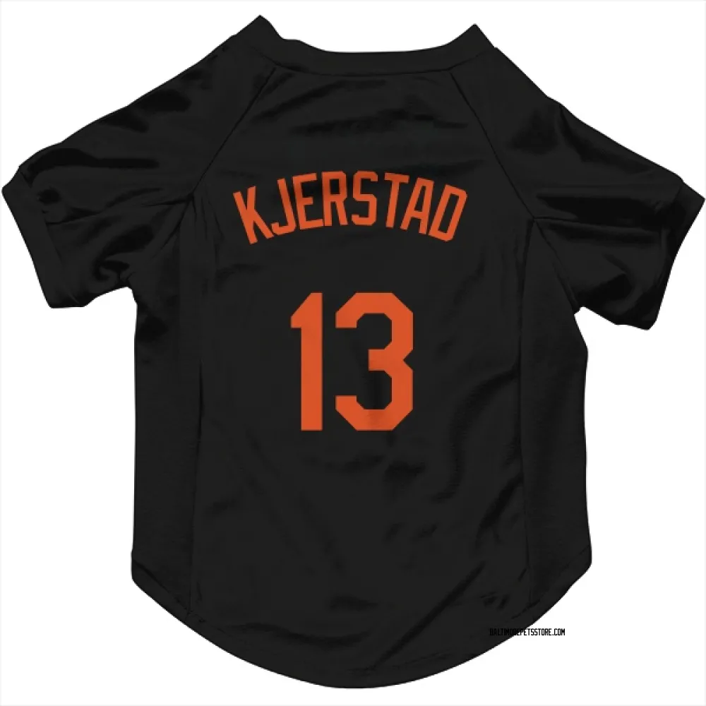 Baltimore Orioles Heston Kjerstad Black Pet Jersey for Dog & Cat