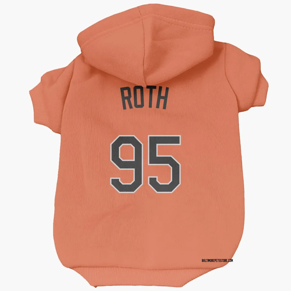 Baltimore Orioles Houston Roth Orange Pet Hoodie for Dog & Cat