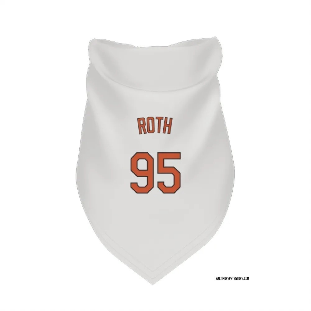 Baltimore Orioles Houston Roth White Pet Bandana for Dog & Cat