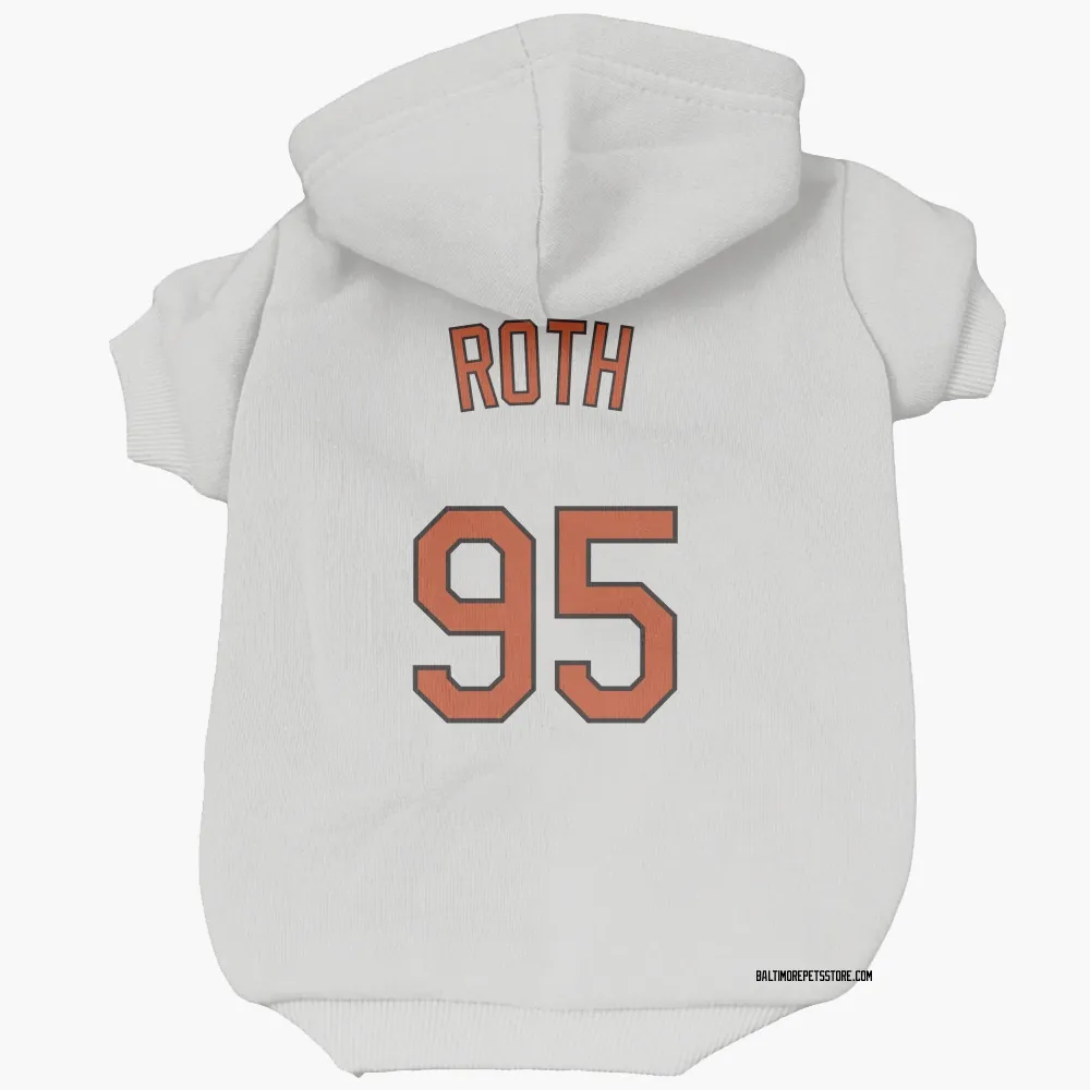 Baltimore Orioles Houston Roth White Pet Hoodie for Dog & Cat