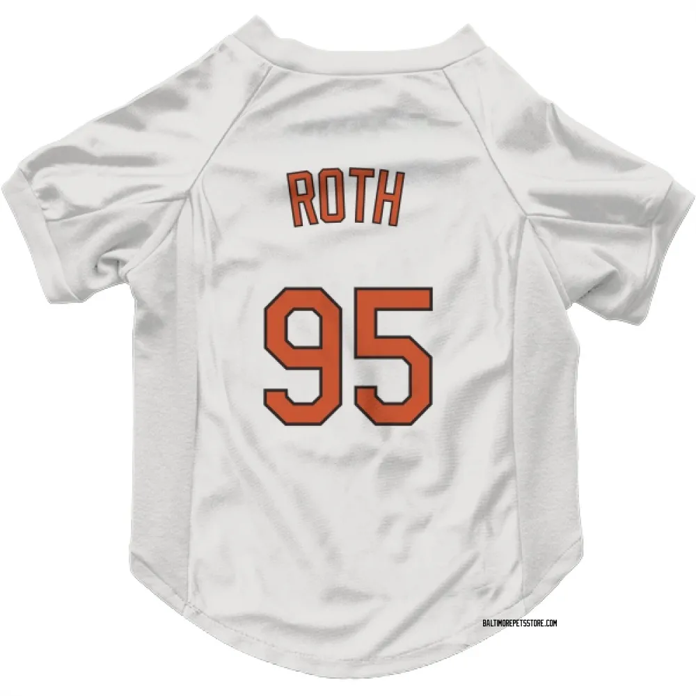 Baltimore Orioles Houston Roth White Pet Jersey for Dog & Cat