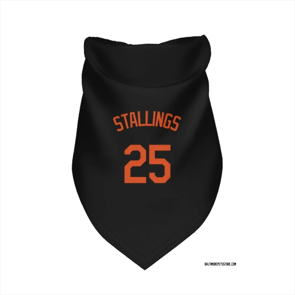 Baltimore Orioles Jacob Stallings Black Pet Bandana for Dog & Cat