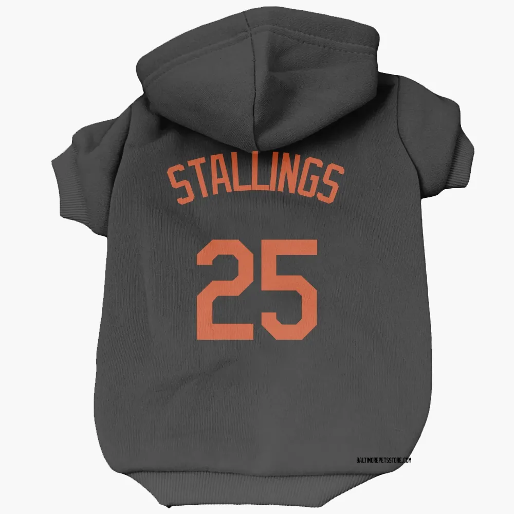 Baltimore Orioles Jacob Stallings Black Pet Hoodie for Dog & Cat