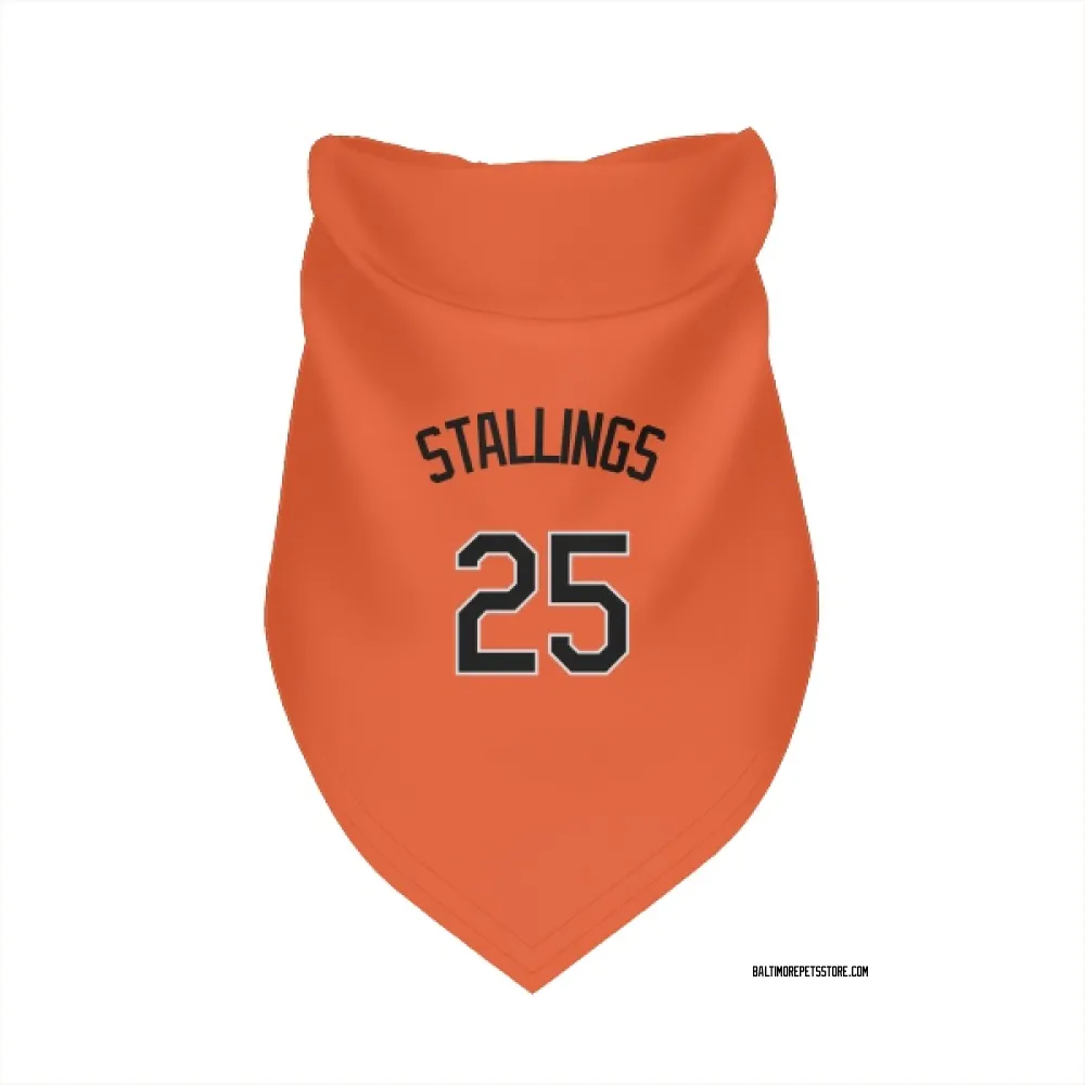 Baltimore Orioles Jacob Stallings Orange Pet Bandana for Dog & Cat