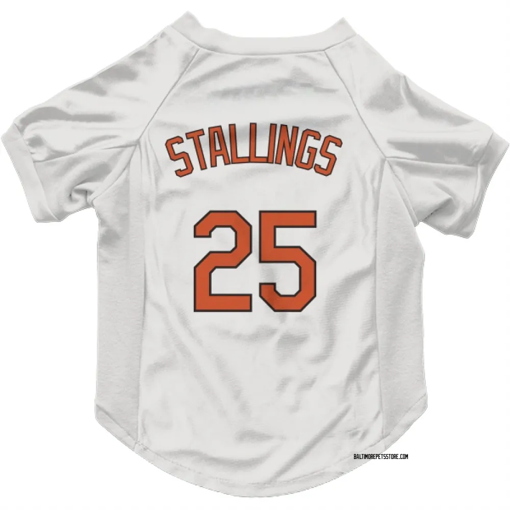 Baltimore Orioles Jacob Stallings White Pet Jersey for Dog & Cat