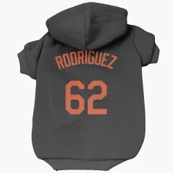 Baltimore Orioles Johnathan Rodriguez Black Pet Hoodie for Dog & Cat