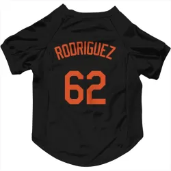 Baltimore Orioles Johnathan Rodriguez Black Pet Jersey for Dog & Cat
