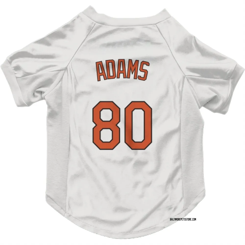 Baltimore Orioles Jordyn Adams White Pet Jersey for Dog & Cat