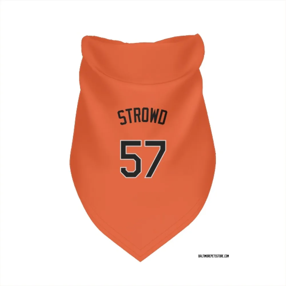 Baltimore Orioles Kade Strowd Orange Pet Bandana for Dog & Cat