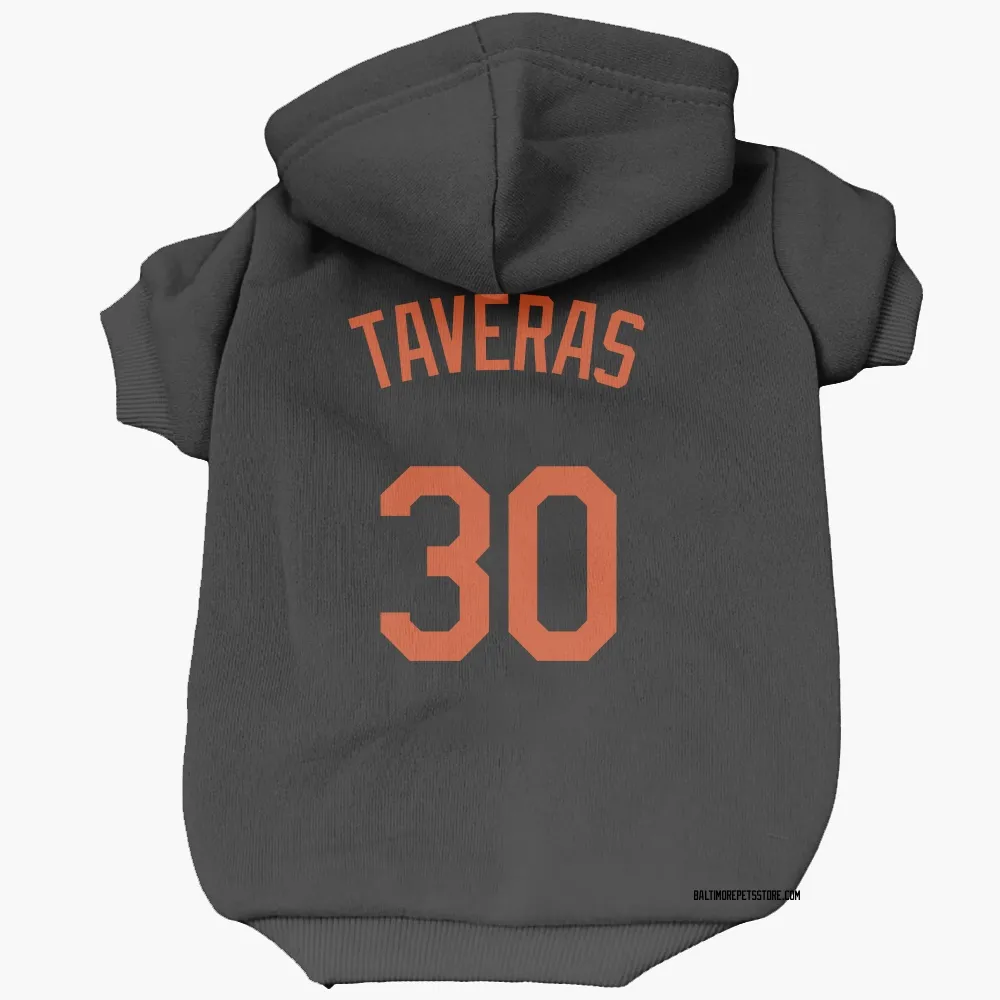 Baltimore Orioles Leody Taveras Black Pet Hoodie for Dog & Cat