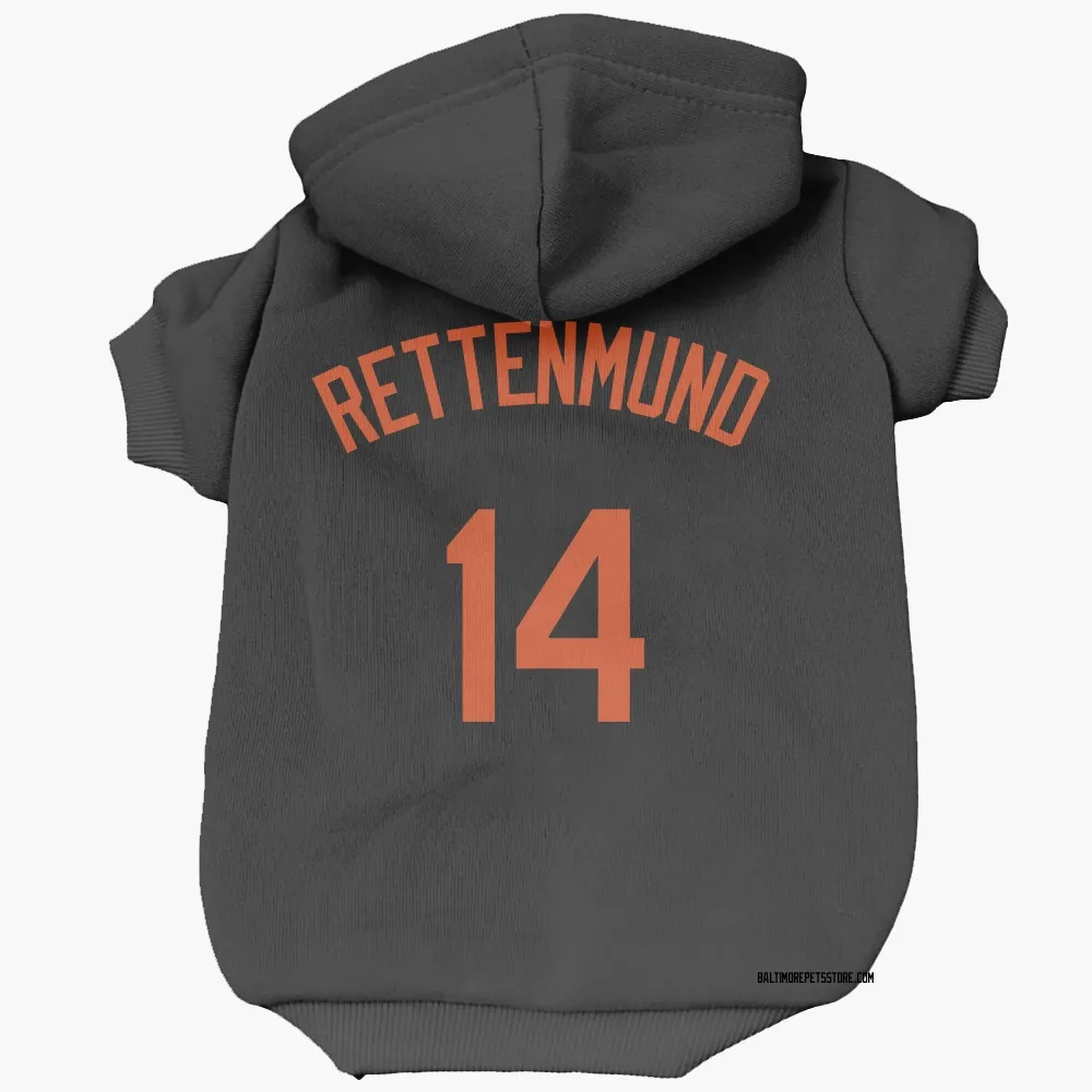Baltimore Orioles Merv Rettenmund Black Pet Hoodie for Dog & Cat