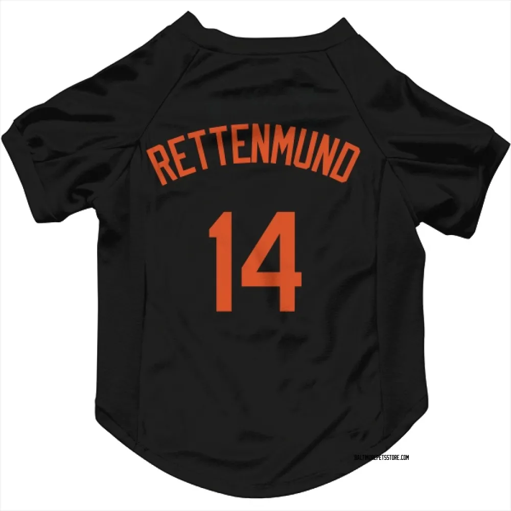 Baltimore Orioles Merv Rettenmund Black Pet Jersey for Dog & Cat